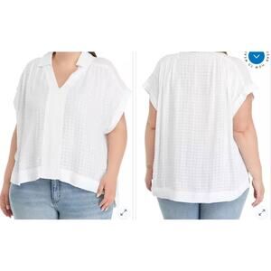 Wonderly Gauze Hi Lo Tunic Oversized Semi Sheer Boho Size L